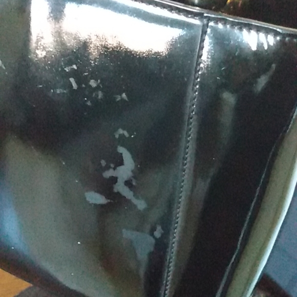 *Sold* Authentic Christian Dior Maris Pearl Black Patent Leather handbag - Picture 13 of 14